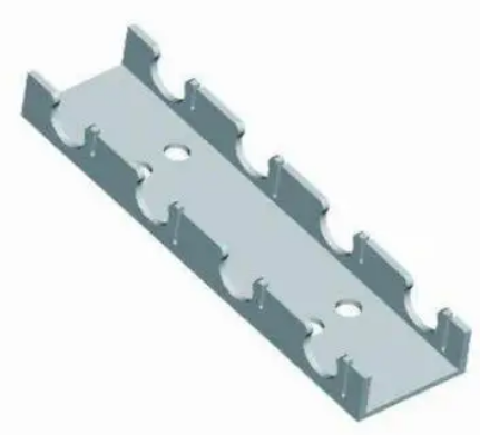 Polytherm Tube Holding Mounting Rail 16mm x 2mmm (2m Length)